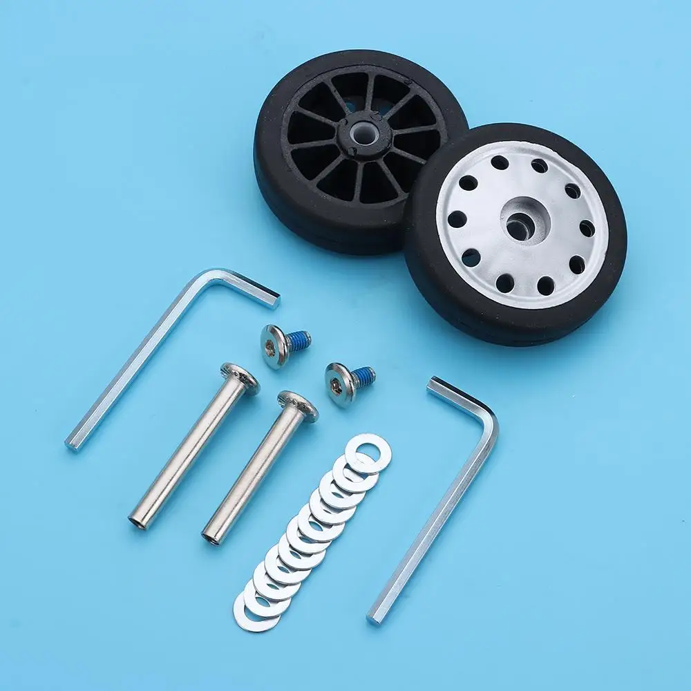 roues de valise de remplacement résistantes à l'usure avec vis, roues de remplacement, roulettes silencieuses, essieux, kit de réparation, accessoires de bagages