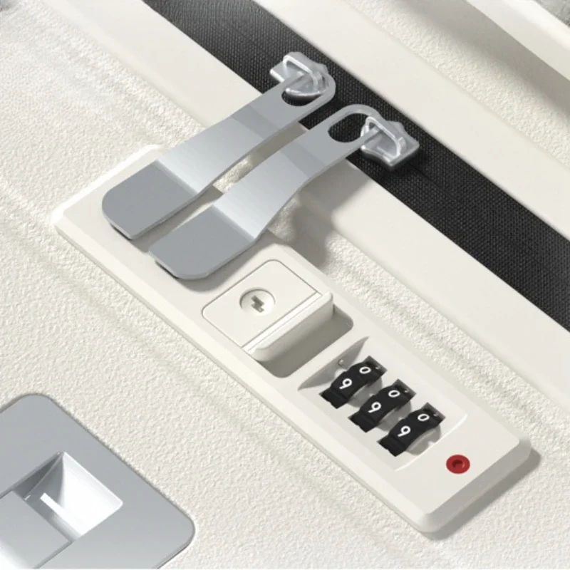 valise à roulettes large avec interface usb, bagage de voyage léger, roue silencieuse à 360 °, valise multifonctionnelle, grande capacité