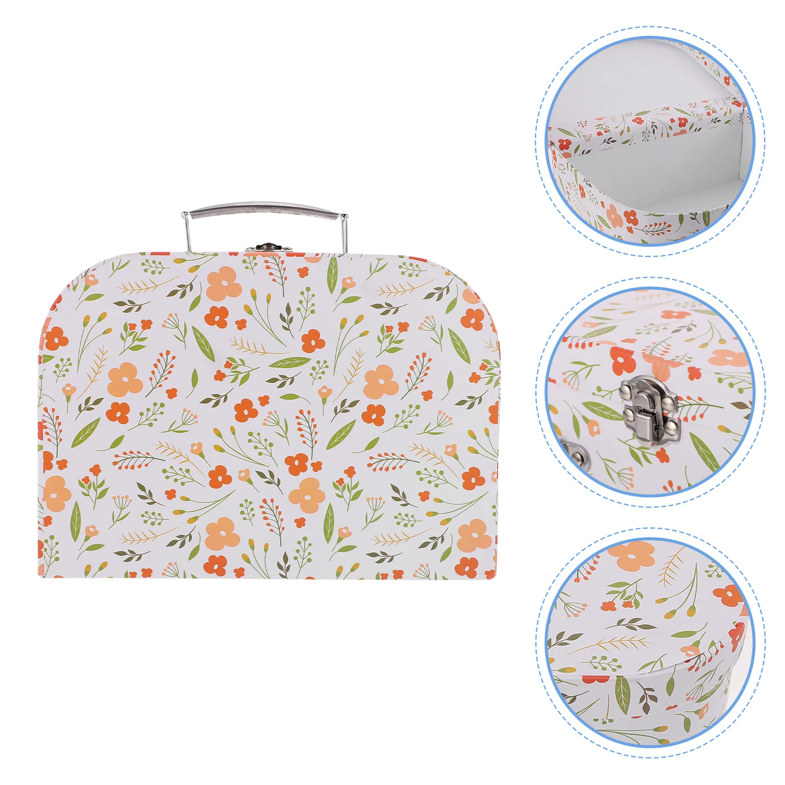 valise de rangement portable pour enfants, boîte de papeterie cadeau, porte jouets pliable, conteneur de fichiers portatif, léger, divers articles