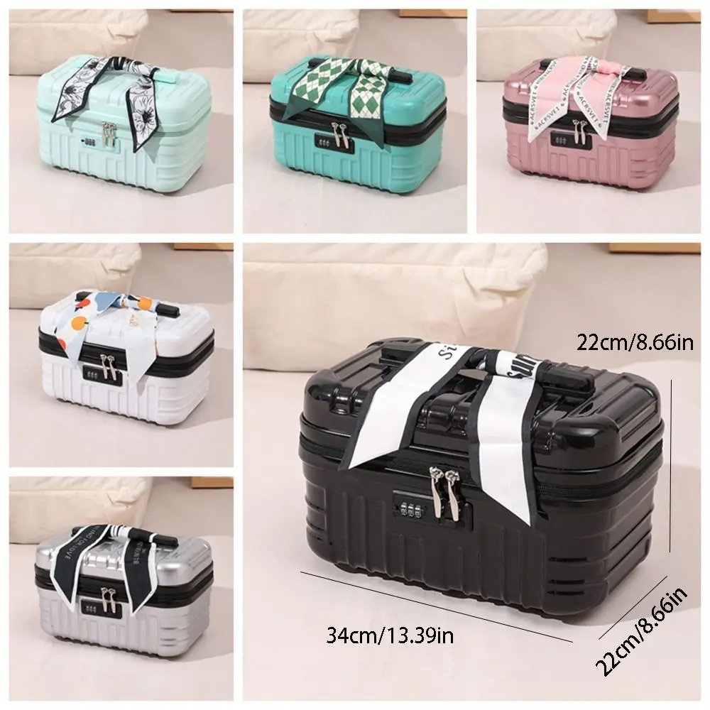 tendance 17 pouces trousse à cosmétiques grande capacité portable trousse de rangement de toilette à la mode étanche trousse de maquillage valise
