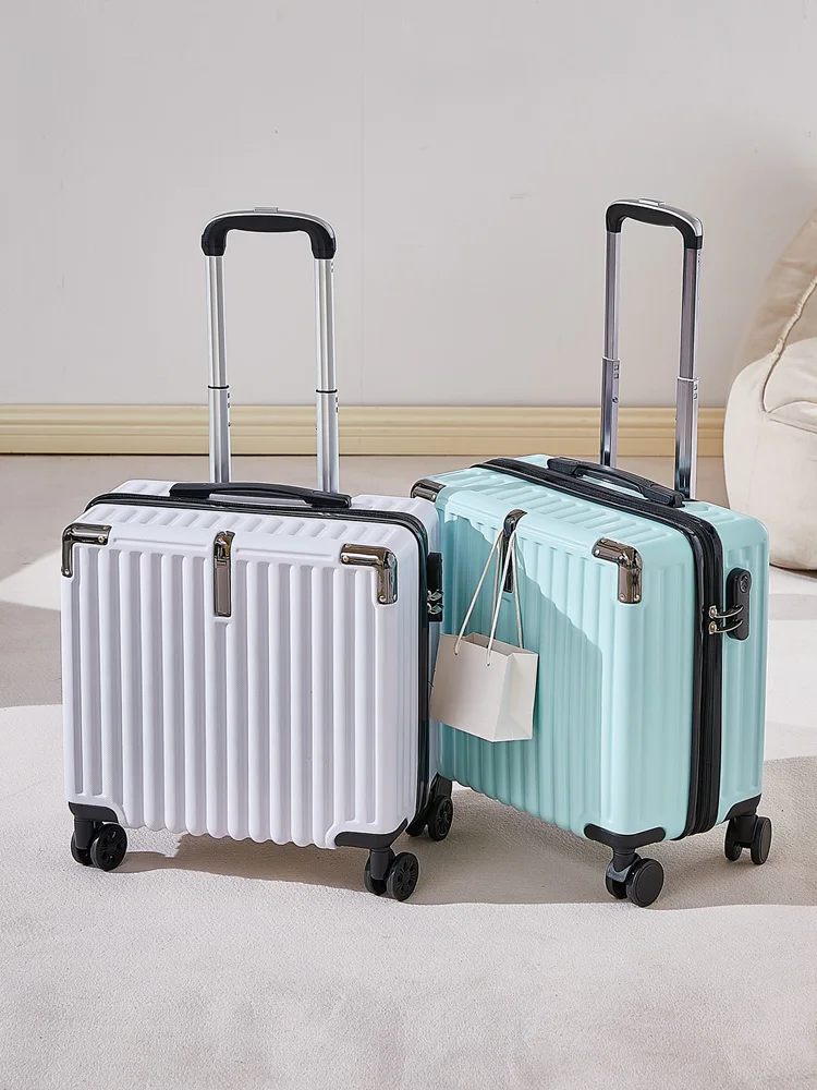 petite valise de voyage légère de 18 pouces, peut être embarquée avec verrouillage par mot de passe, roues universelles