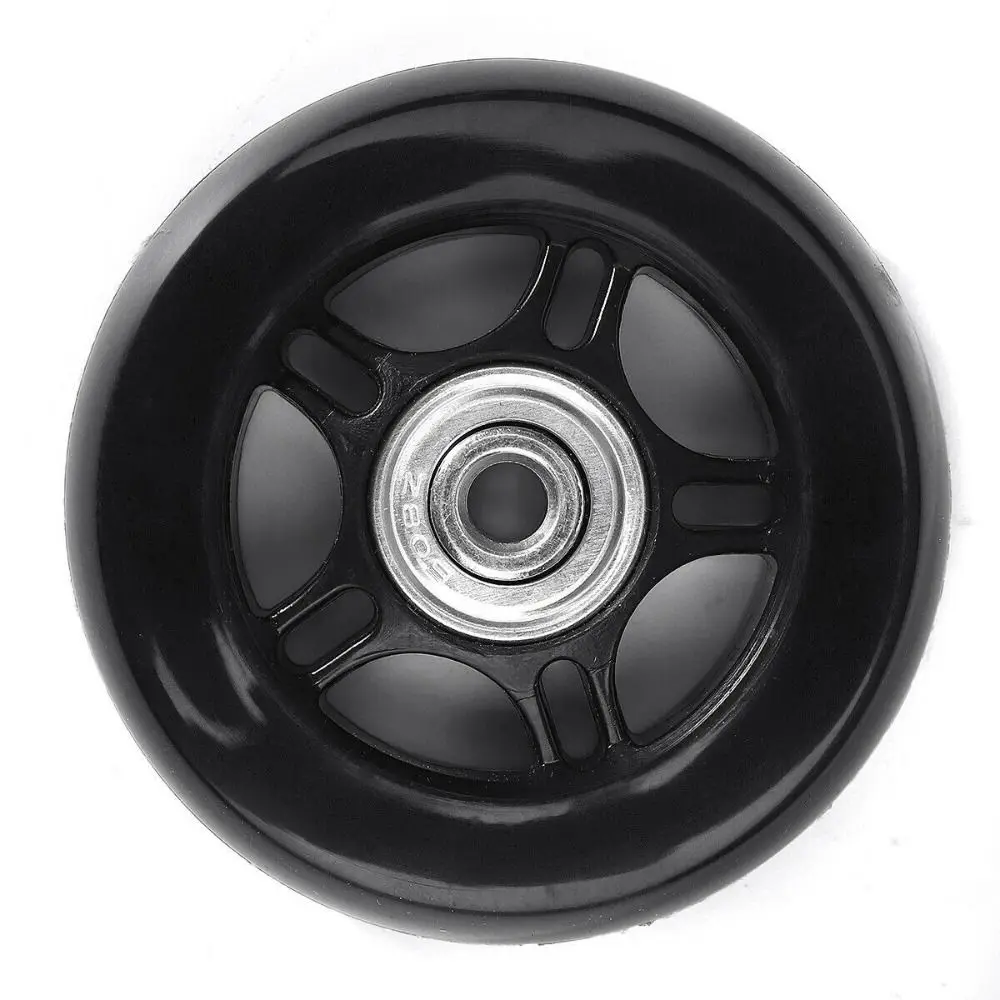 roues de remplacement de valise, noir avec vis, 1 jeu