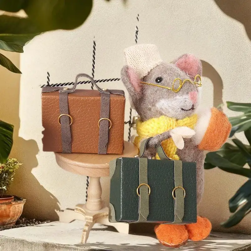 accessoire pour maison de poupée miniature 1:12, porte documents, modèle de valise, jouet