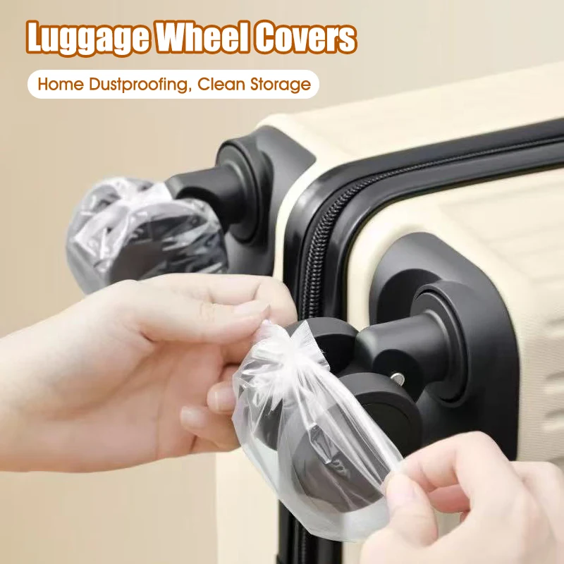 50 200 pièces housses de roue de bagage valise de voyage protecteur de roue anti poussière protecteurs de valise accessoires de étui de voyage durables