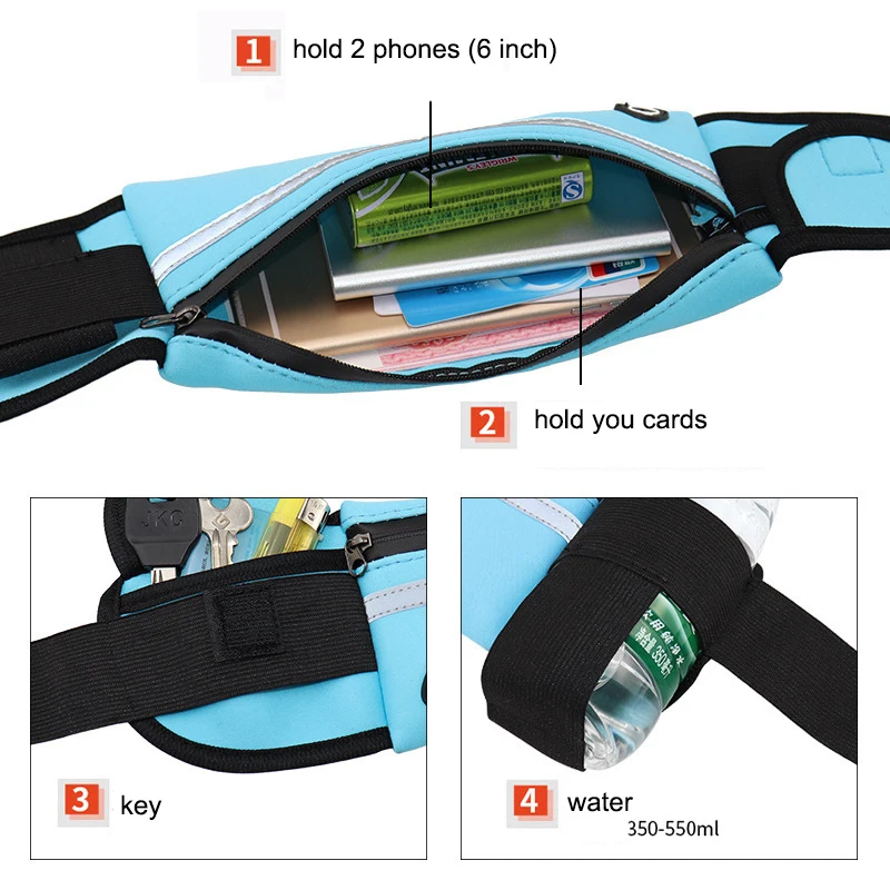 sac de course femmes sac de taille sac de ceinture hommes sport fanny pack sac de téléphone portable salle de sport course téléphone portable jogging course sac de cyclisme