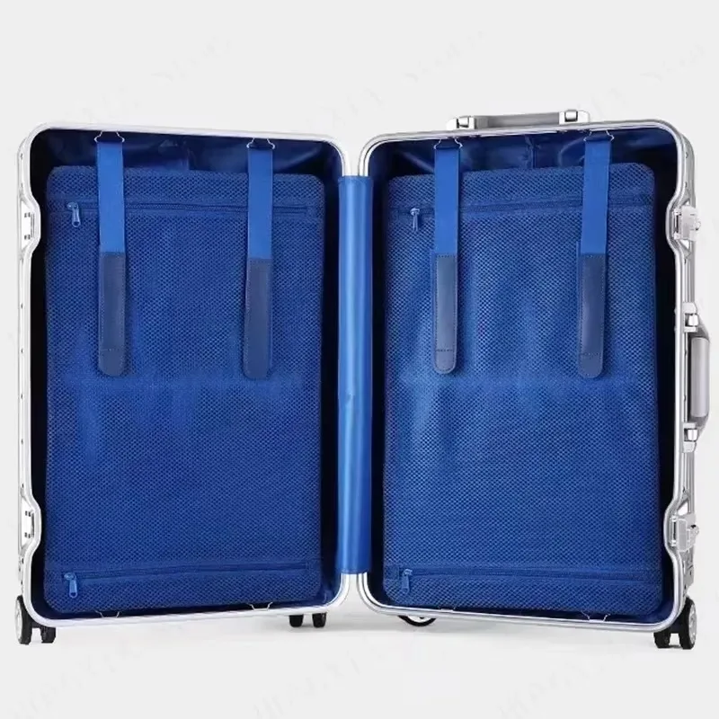 valise de voyage en alliage d'aluminium et de magnésium 100%, bagage roulant de haute qualité, chariot de 20/24/26/29 pouces, valise de cabine à main