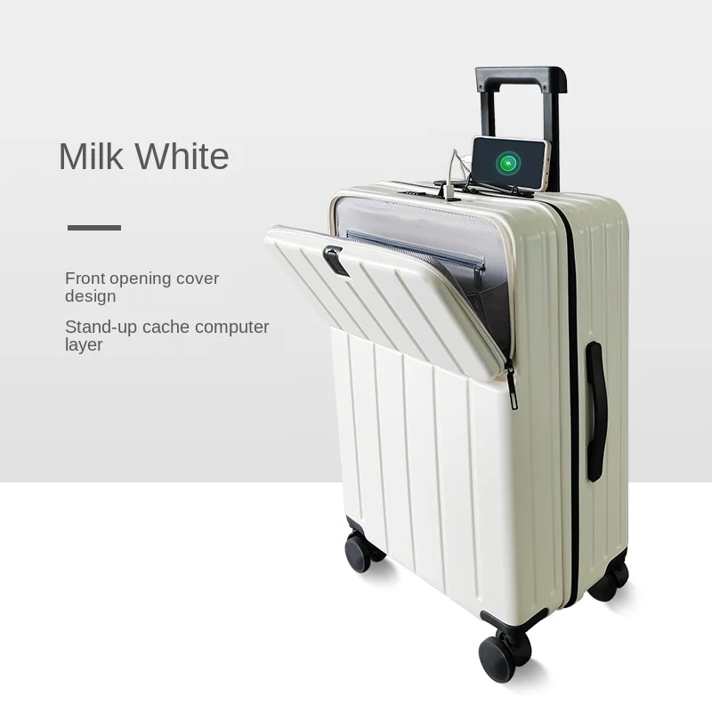valise de cabine à roulettes muette légère, sac de voyage, verrouillage tsa, mot de passe, bagage de bain, 18/20 pouces, nouveau, 2025