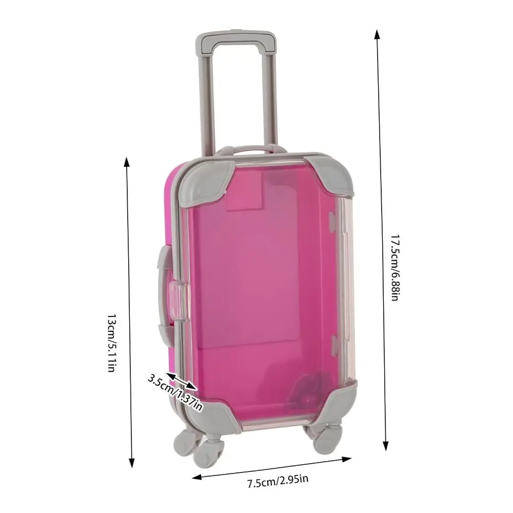 mini valise miniature, boîte à bonbons, boîtier de chariot de simulation, accessoires de rangement, boîtes d'emballage de faux cils portables