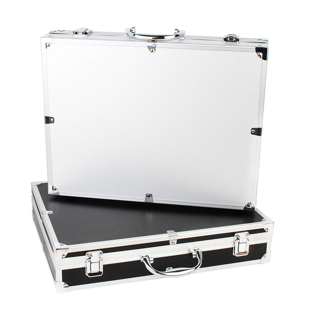 boîte à outils mallette à instruments en aluminium boîte de rangement équipement portable boîte à outils boîtes de rangement grand étui rigide valise en aluminium