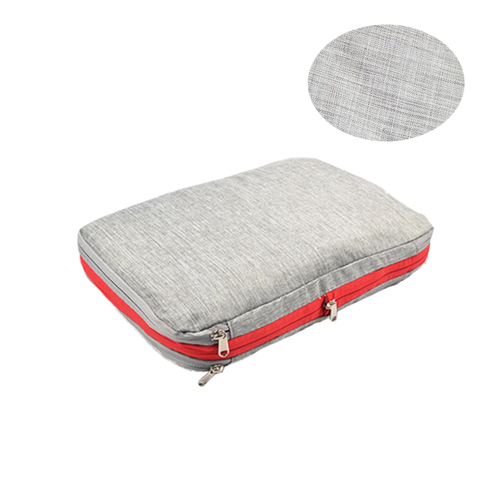 Cubes d'emballage portables à Compression Double couche en Nylon, pour grand organisateur de valise de voyage, étanche, pour voyager
