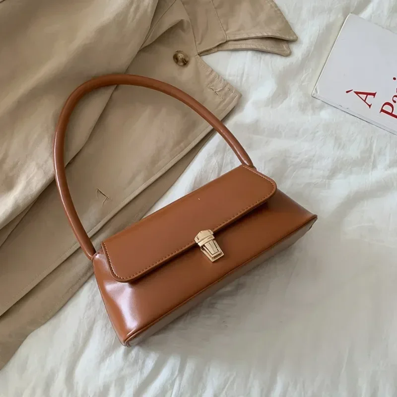 sacs à bandoulière de marque de luxe pour femmes, design de mode sous les bras, sac à bandoulière, sac à main et bourses de couleur unie, 2024
