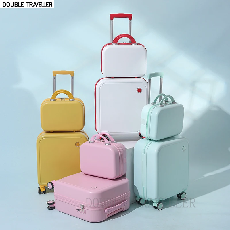 valise de voyage à roulettes pour femme, ensemble de bagages à roulettes, sac de cabine à main pour fille et étudiant, mode, 20 po, 22 po, 24/26 po