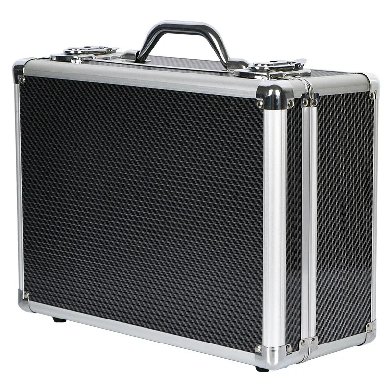boîte à outils valise en aluminium portable équipement instrument sécurité boîte à outils de protection grand étui rigide boîte de rangement mallette en métal