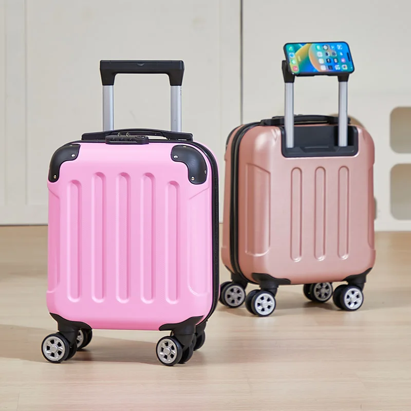 bagage à main à la mode valise de cabine de 14 pouces parfaite pour les courts voyages comprend un porte gobelet et un support pour téléphone multi dire