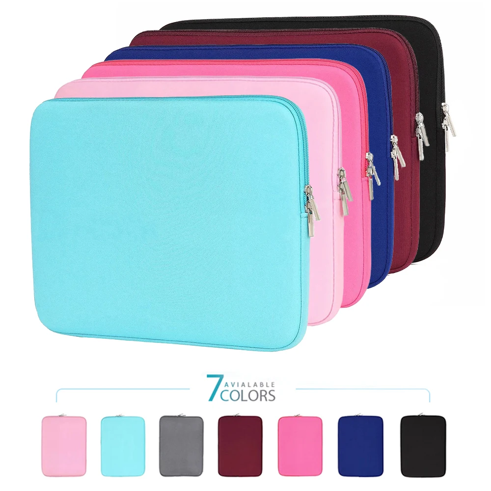 Étui en coton doux pour ordinateur portable, housse pour tablette 11 "12" 13 "15" 15.6 "pour Macbook Retina 13 Xiaomi Huawei HP Dell