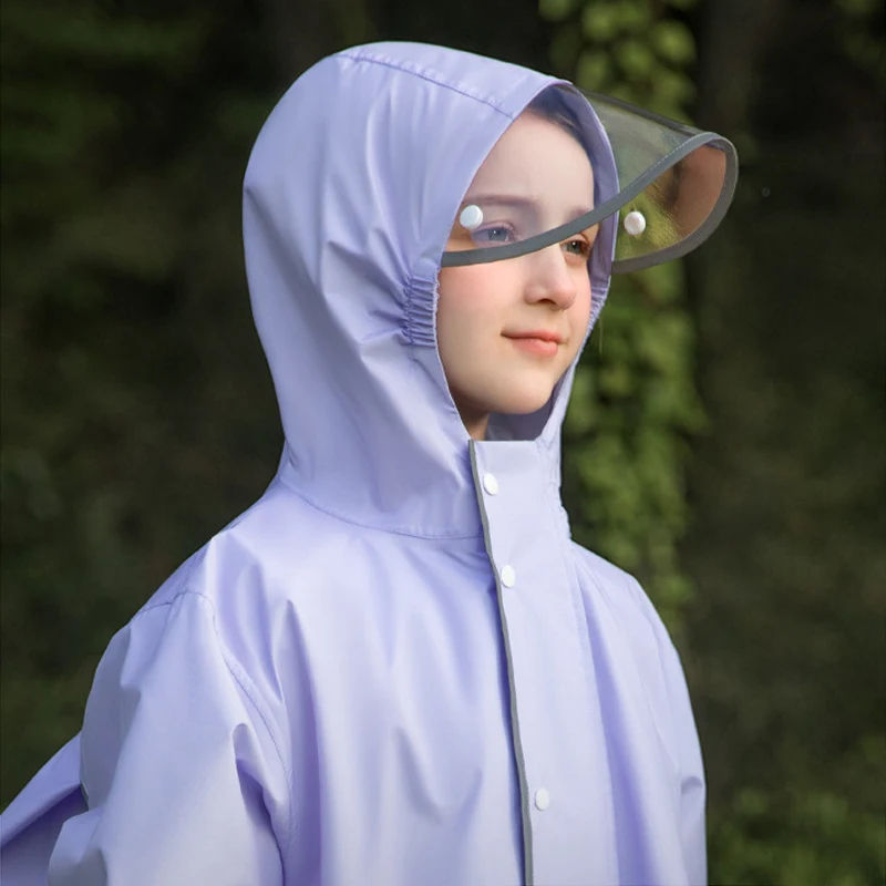 imperméable imperméable avec sac à dos pour enfants, imperméable complet pour enfants, imperméable pour élèves du primaire, nouveau