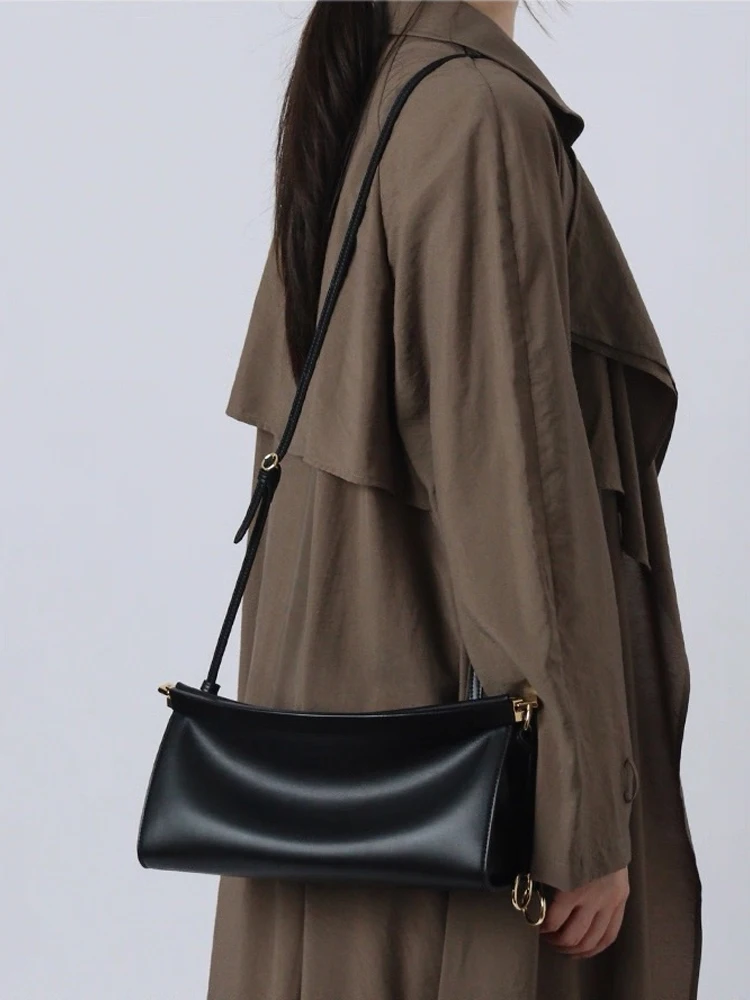 sac à bandoulière de style minimaliste pour femmes, sac de luxe de styliste, sac à main de banlieue polyvalent en cuir, sac à bandoulière multifonctionnel