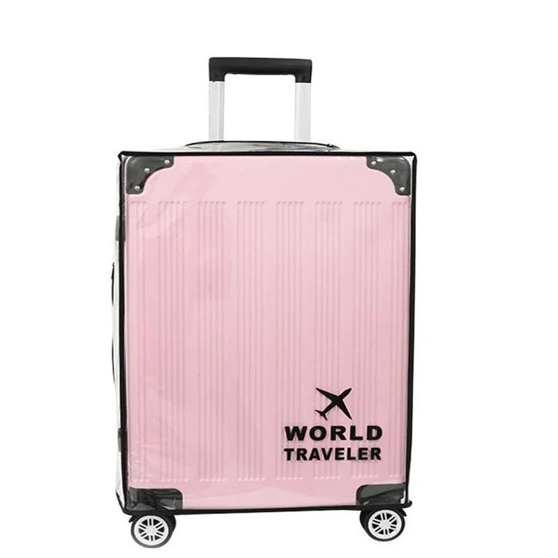 housse de protection transparente pour bagages de voyage, housses de valise étanches, anti poussière, fermeture éclair, pour valise de 20 à 20 pouces 2