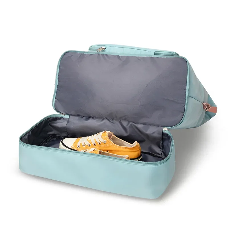 bagage pliable de taille moyenne pour femme, sac de voyage, sac de sport, sac de fitness, portable, grande capacité, stockage d'alter, courte distance