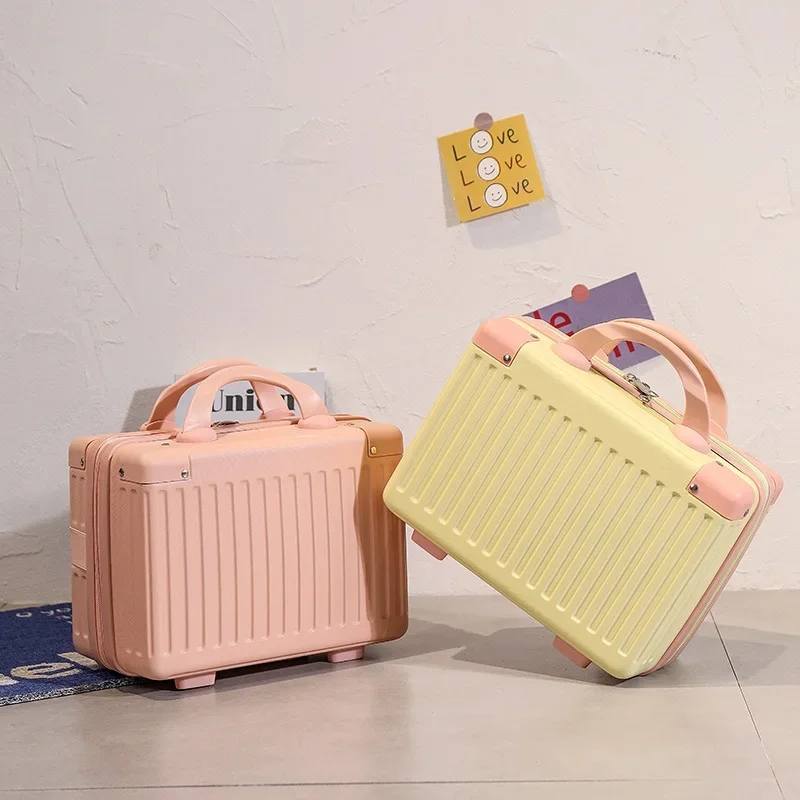 petite valise de voyage electrolux pour femme, trousse de maquillage, valise à main, sac à cosmétiques, petite cabine, valise de voyage, boîte de rangement, bagages, 14"