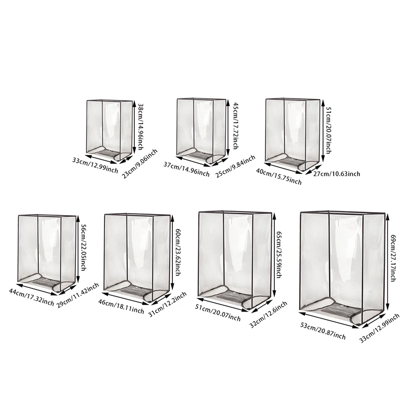 juste de protection transparente en pvc imperméable pour valise à roues, accessoire de voyage, anti poussière, 18 30 pouces