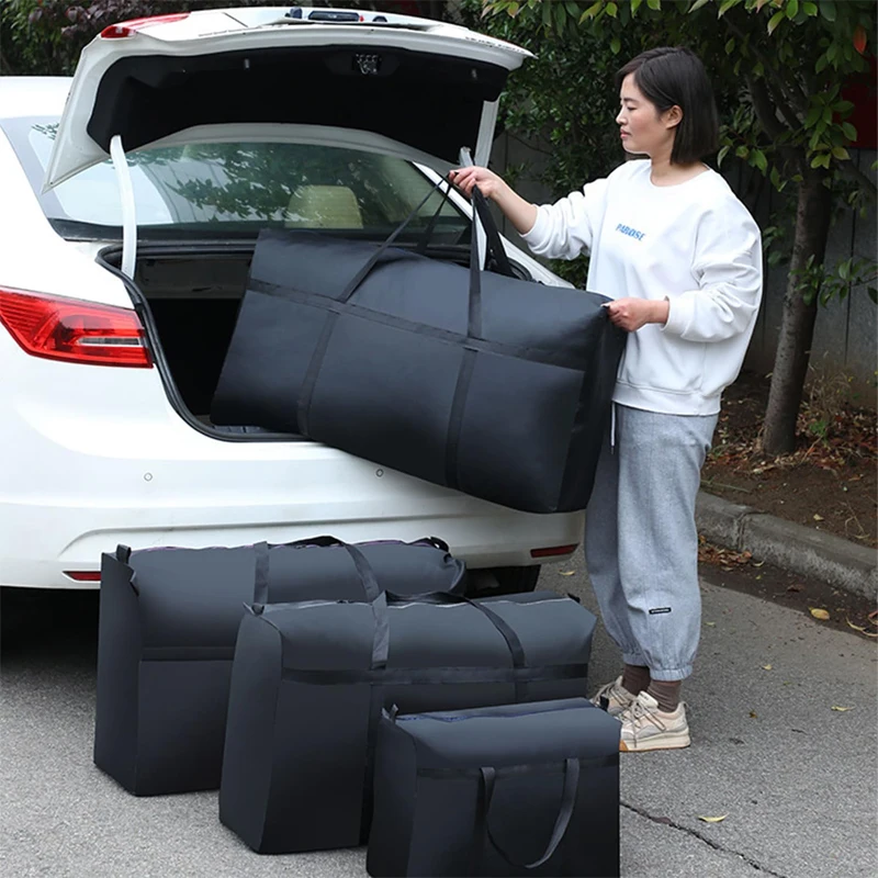 sacs à bagages mobiles imperméables extra larges, sac de courses pour linge, sac de voyage pliable, organisateur de couette de grande capacité