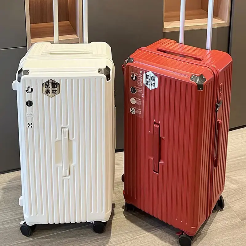 valise à cinq roues de grande capacité, bagage à main, valises de voyage surdimensionnées avec frein antidéflagrant 22 30 40 50 pouces