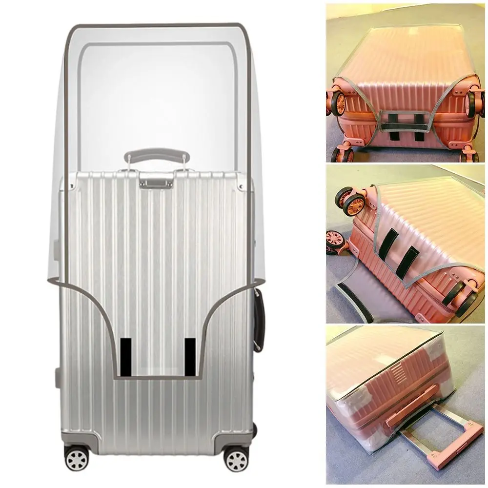 housse de protection transparente pour bagages de voyage, imperméable, anti poussière, pour valise de 16 à 30 pouces