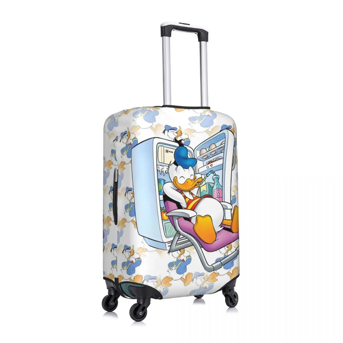 housse de valise donald duck personnalisée, élastique, dessin animé drôle, housses de bagages de voyage pour 18 32 pouces
