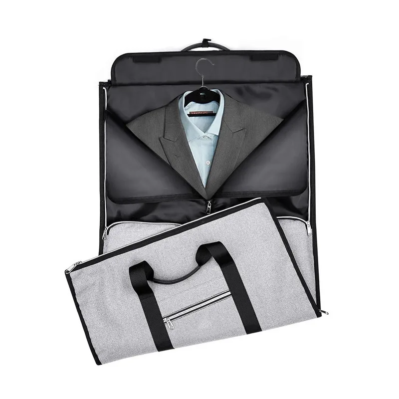 sac de rangement portable imbibé de luxe pour hommes, sac polochon de voyage professionnel, sac de vêtement pour hommes, sac à main de voyage initié, sac à bagages pour vêtements, 2 en 1