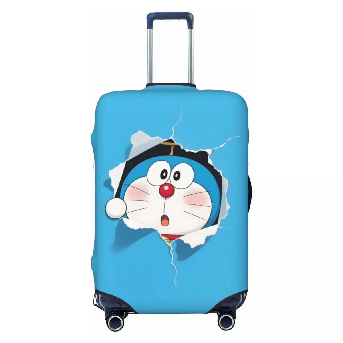 Housse de valise personnalisée de dessin animé D-Doraemons, housses de protection anti-poussière pour bagages de chat drôle pour 18 à 32 pouces