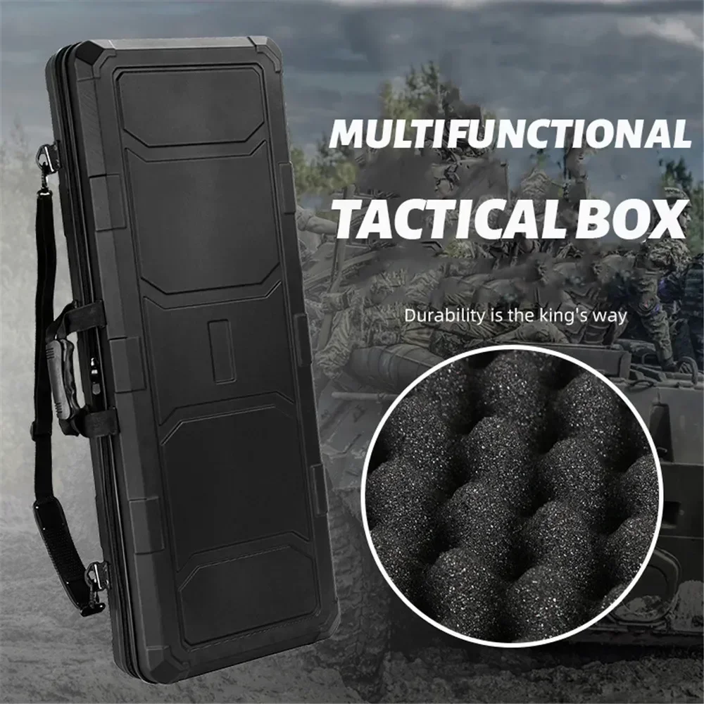 valise tactique de 100cm, coque rigide élargie, étanche, avec nœud de drone, canne à pêche, boîte de rangement de protection, boîte à outils antichoc