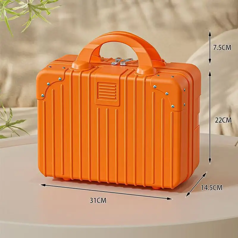 trousse à cosmétiques légère de 14 à 16 pouces, petite trousse de maquillage, valise de voyage portable, organisateur de bagages, boîte à cosmétiques
