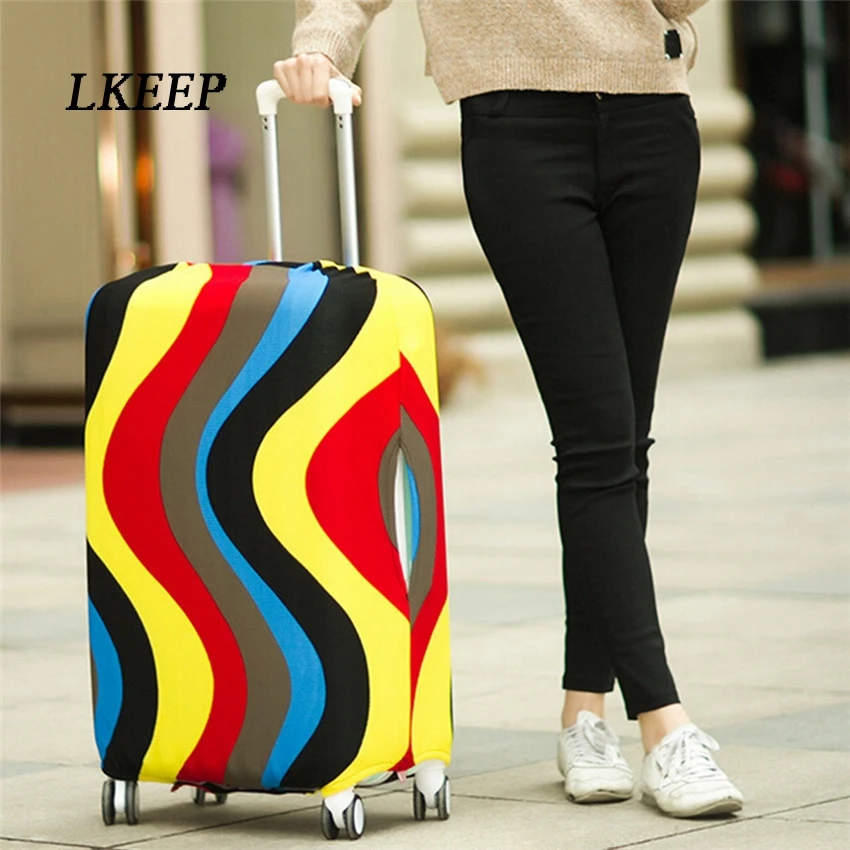 juste de bagage de voyage élastique, housse de bagage, étui anti poussière, accessoires de valise, 18 "à 30"