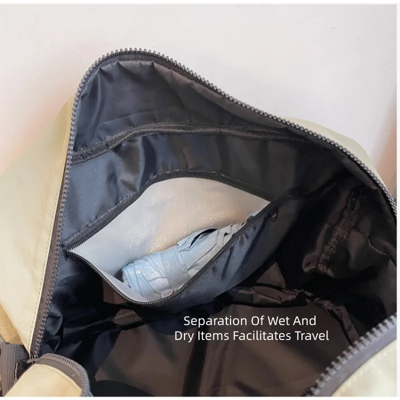 sac de voyage pliable, bagage extensible de grande capacité, élégant, portable, séparation sèche humide, sac de sport multifonctionnel pour fitness