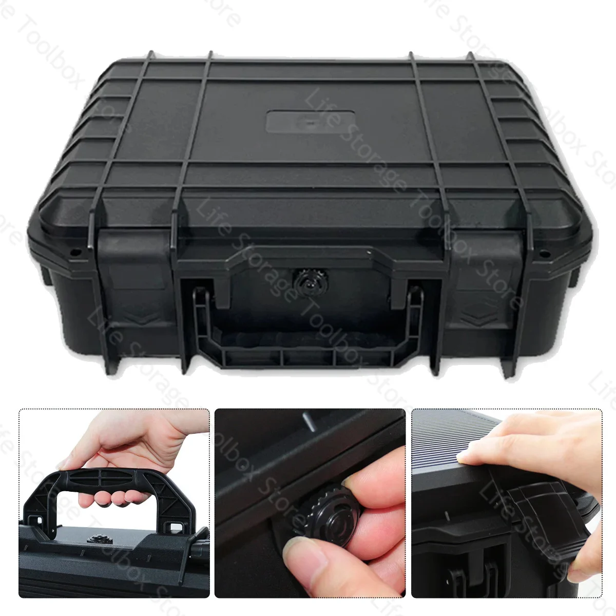 boîte à outils 9 tailles, étui étanche, équipement de sécurité, étui rigide, grande boîte à outils, valise anti impact pour mallette à outils, boîte à outils en plastique