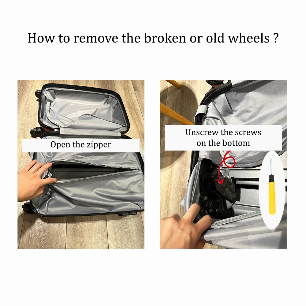 roues de valise universelles résistantes à 360, accessoires de bagages, qualité garantie, sac de voyage, w416