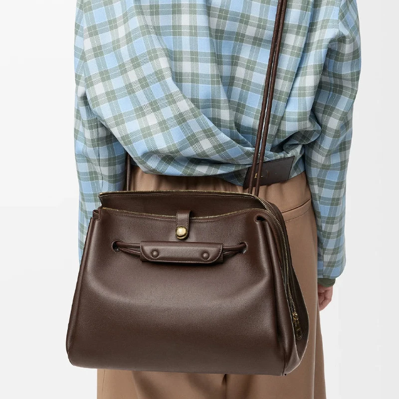 sac à bandoulière de luxe simple pour femmes, marque de mode haut de gamme, sac à main en cuir souple, sac messager polyvalent multifonctionnel pour les déplacements