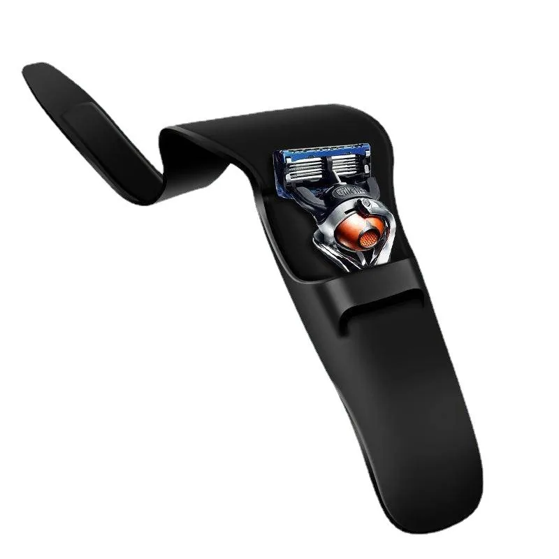 Étuis pour rasoir adaptés à la valise portable en silicone noir de haute qualité, série manuelle pour hommes, poignée de rasoir, manchon en silicone, 1 pièce