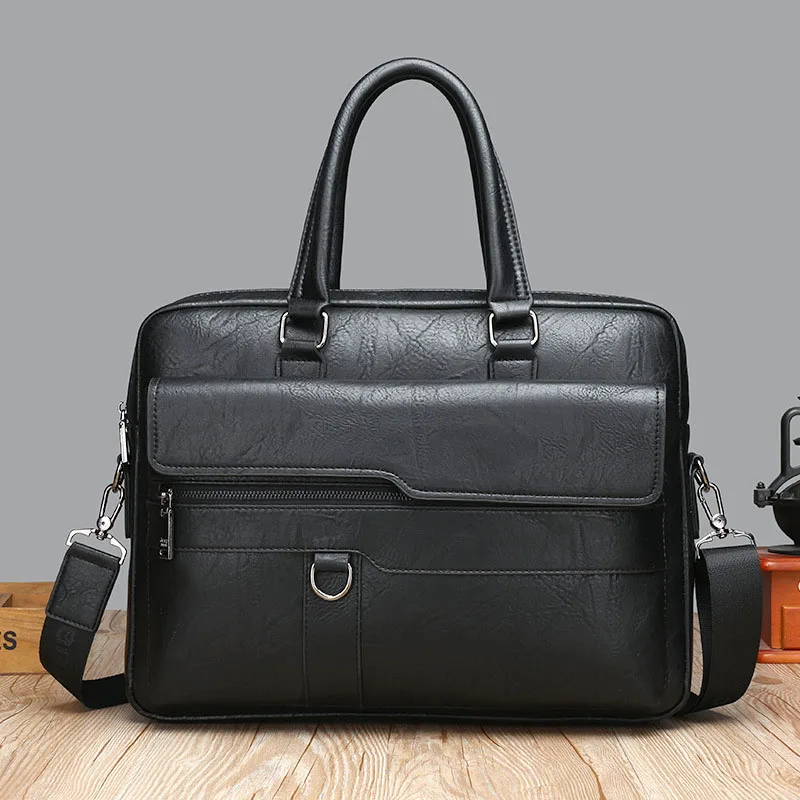 sac à main en cuir de marque de luxe pour homme, Étui bombe pour ordinateur portable, messager, initié, portefeuille d'affaires pour document a4