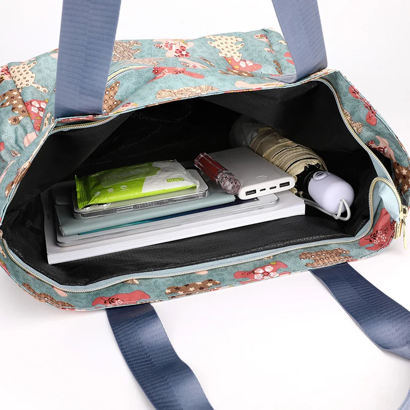 sac à main en tissu de grande capacité pour femme, sac à poignée supérieure, style azole, sac à provisions pour filles, sac de voyage pour femme, haute qualité