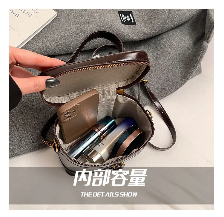 sac à main rétro en cuir pu pour femme, sac à bandoulière, fourre tout à l'huile, designer de luxe, e27