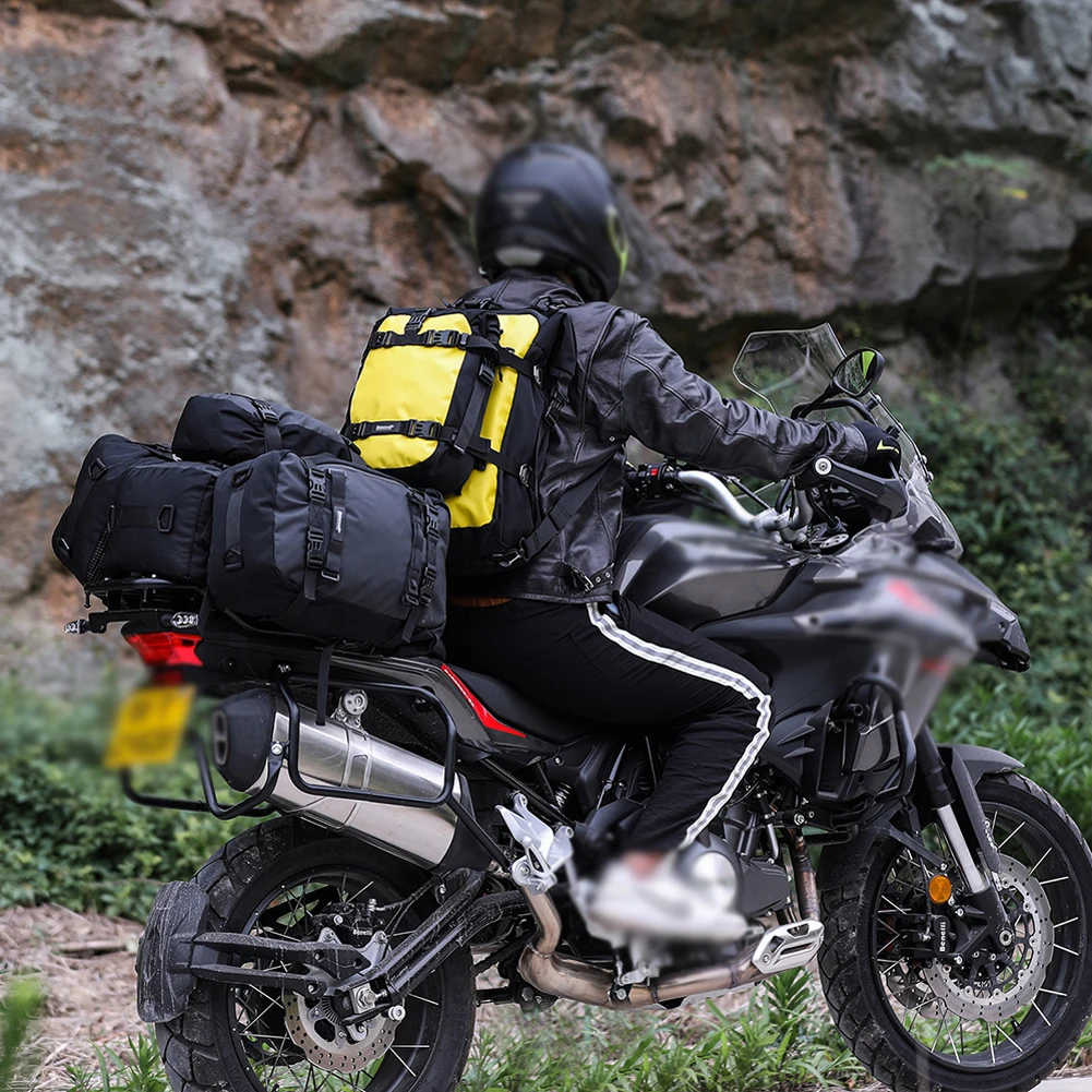 sac de moto étanche de grande capacité, sac à bagages multifonction, dégager hurbike t1, sacs à bagages de coffre