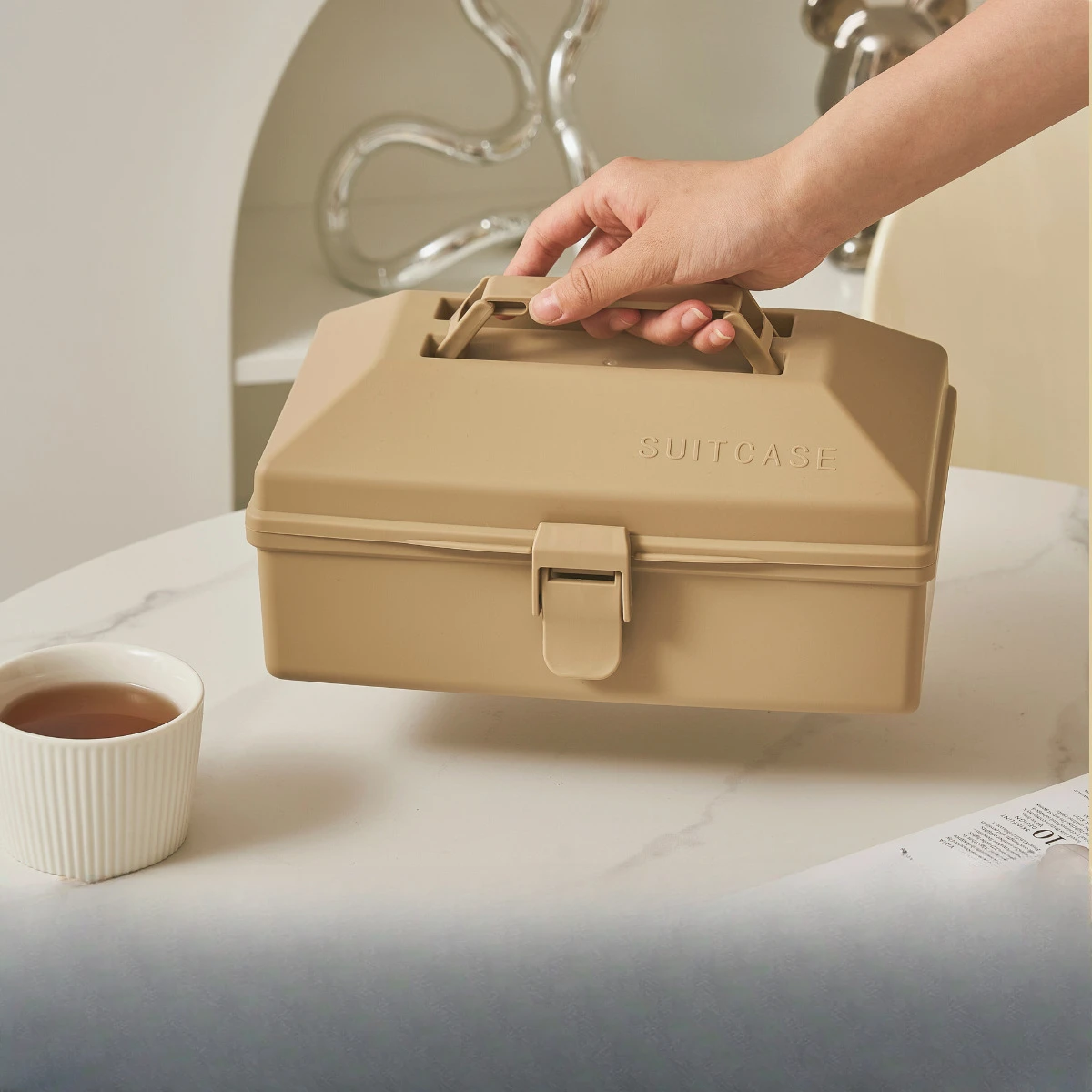 Boîte de rangement portable multifonctionnelle, coffre de voiture, valise de voyage en plein air, boîte à outils