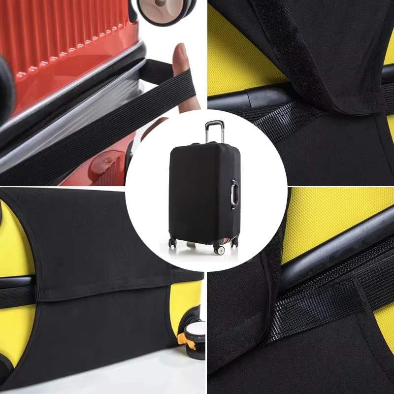 housse de protection pour bagages en tissu extensible, étui anti poussière pour bagages, adapté à la valise de 18 à 32 pouces, organisateur de voyage