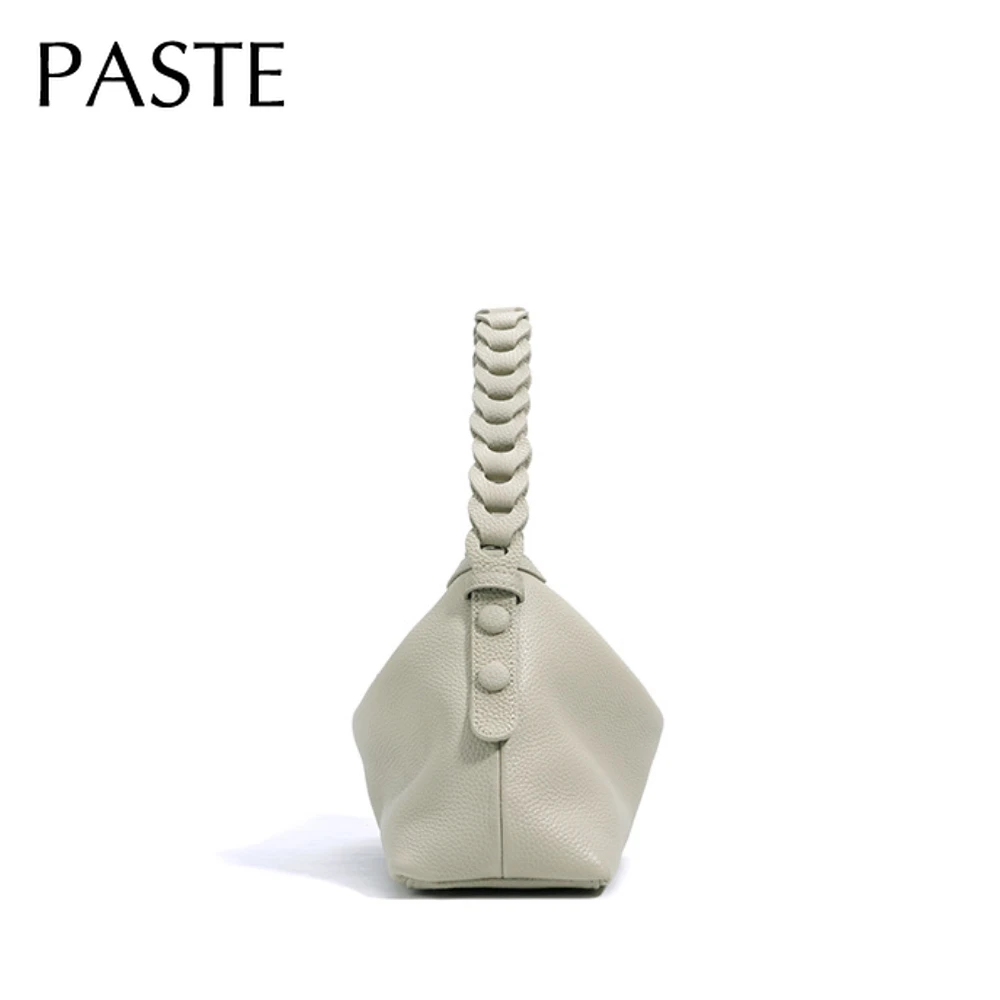 2025 ins chic designer poignée tissée à la main femmes fourre tout 2 bandoulière femme sac à bandoulière 100% cuir de vache sac à main beige
