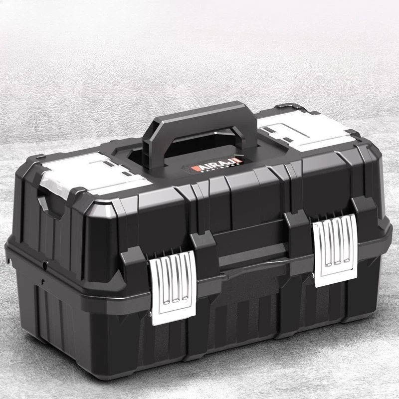 airaj boîte à outils pliante à trois couches outils à 3 étages Étui rigide valise domestique multifonctionnelle boîte de pièces de rangement de garage kit d'outils