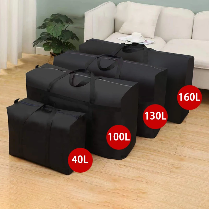 Sacs à bagages mobiles imperméables Extra larges, sac de courses pour linge, sac de voyage pliable, organisateur de couette de grande capacité