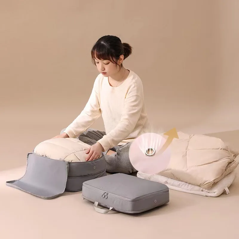 grand sac de cubes d'emballage de compression de voyage, valise portable, organisateurs de vêtements, étuis de rangement de bagages étanches, sacs melbags