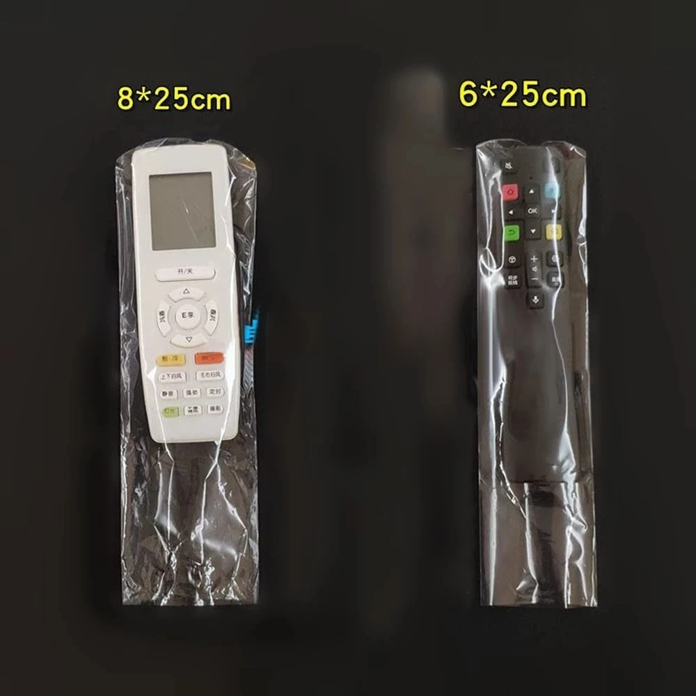 sac à film rétractable transparent, 5/10/20 pièces, housse pour télécommande tv, climatisation, sac de protection étanche et anti poussière pour télécommande
